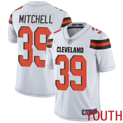Cleveland Browns Terrance Mitchell Youth White Limited Jersey 39 NFL Football Road Vapor Untouchable